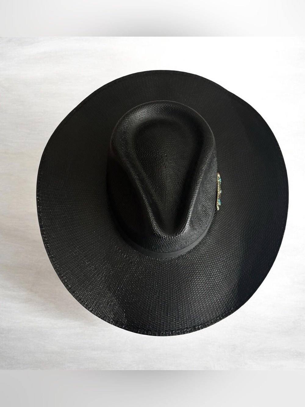 Charlie 1 horse women’s Black Wide-Brim Fedora Hat.